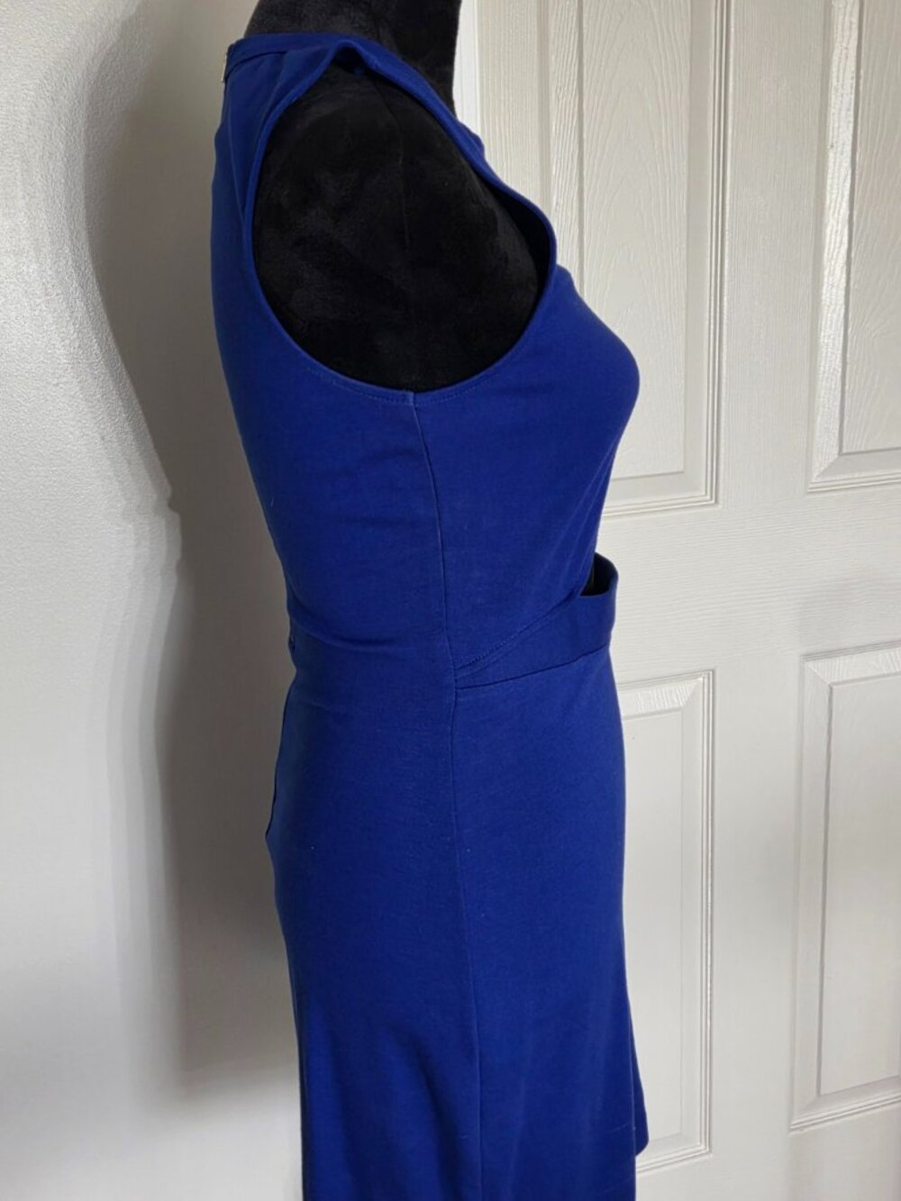 Express Royal Blue Cutout Bodycon Mini Dress – Size Small - Picture 4 of 6